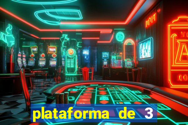 plataforma de 3 reais jogo